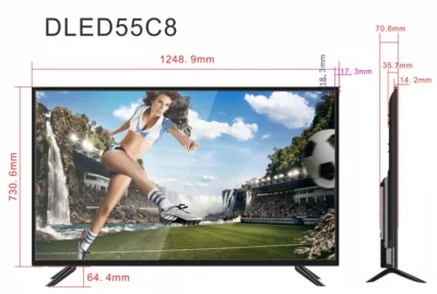 Televisores Full HD com WiFi TVs LED da China Televisão LED 4K Smart TV 32 43 50 55 65 75 82 Polegadas com HD FHD UHD LED TV